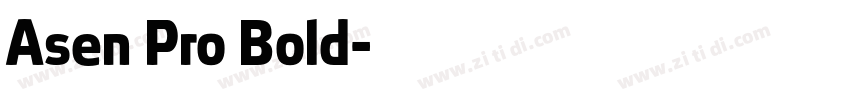 Asen Pro Bold字体转换